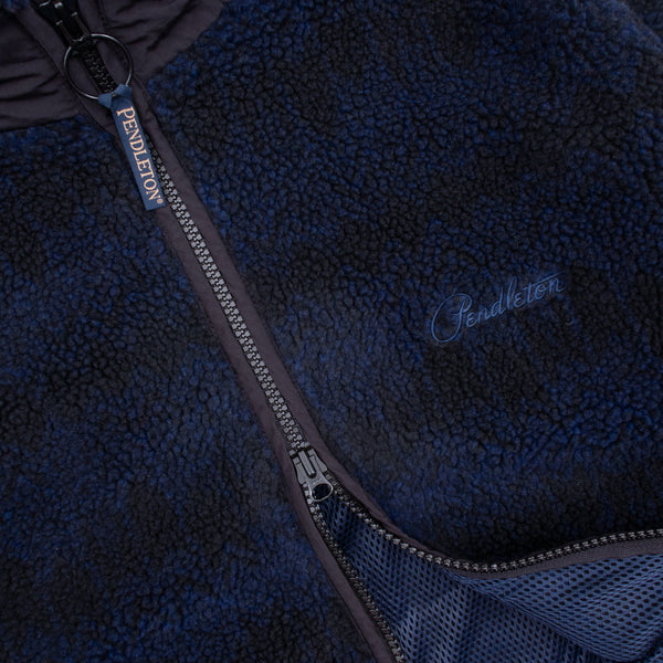 JACQUARD SHERPA FLEECE JACKET - SKYWALKERS NAVY