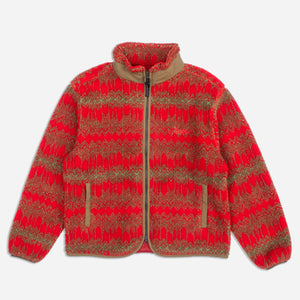 Pendleton - JACQUARD SHERPA FLEECE JACKET - SKYWALKERS RED -  - Main Front View
