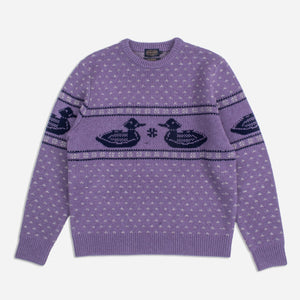 Pendleton - DUCK KNITTED SWEATER - PURPLE -  - Main Front View