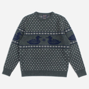 Pendleton - DUCK KNITTED SWEATER - GREEN -  - Main Front View