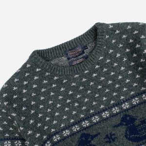 Pendleton - DUCK KNITTED SWEATER - GREEN -  - Alternative View 1