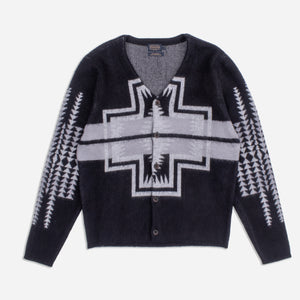 Pendleton - BAND CARDIGAN - BLACK HARDING -  - Main Front View