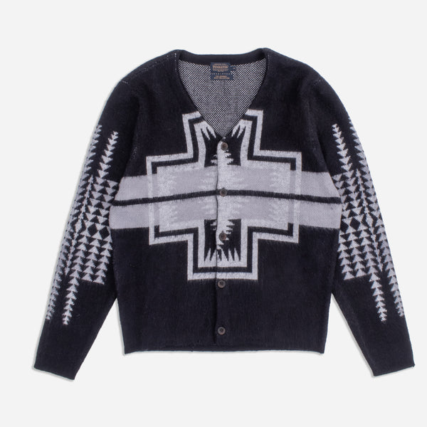 BAND CARDIGAN - BLACK HARDING