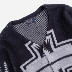 Pendleton - BAND CARDIGAN - BLACK HARDING -  - Alternative View 1