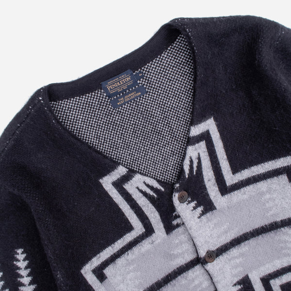 BAND CARDIGAN - BLACK HARDING