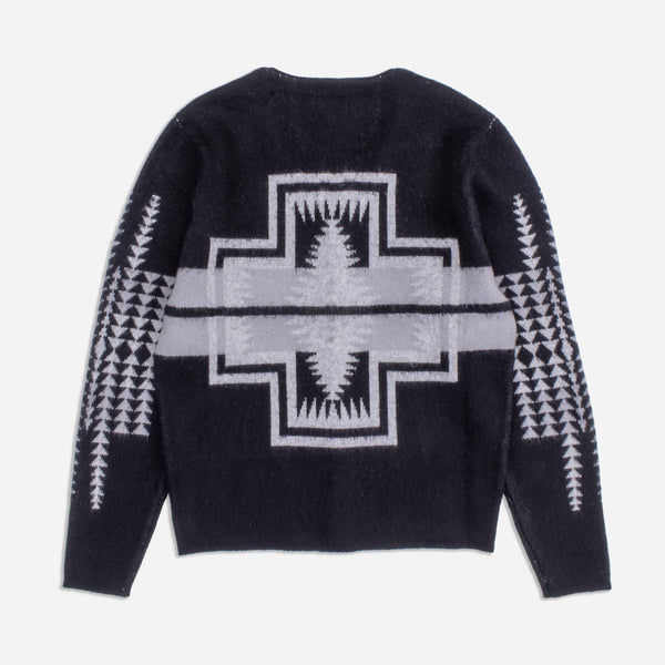 BAND CARDIGAN - BLACK HARDING