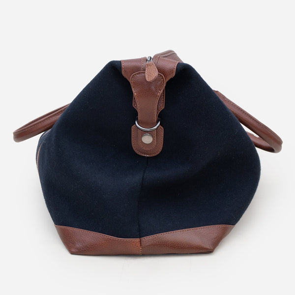 WOOL WEEKEND DUFFEL BAG - NAVY