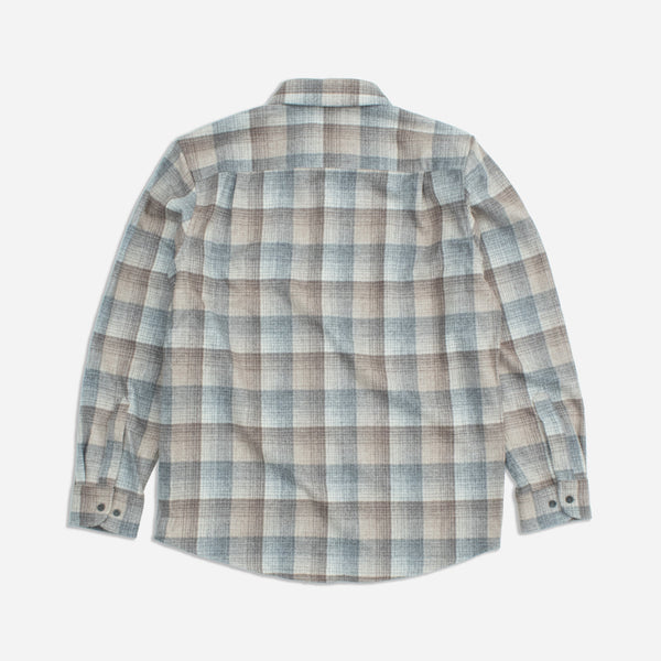 LODGE WOOL SHIRT - TAN/GREY OMBRE
