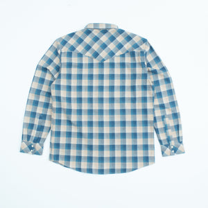 Pendleton - WYATT WESTERN SHIRT - TAN/BLUE PLAID -  - Alternative View 1