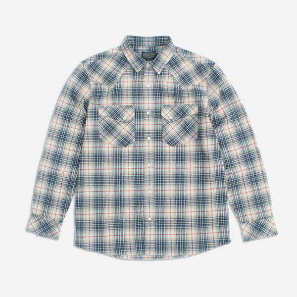 WYATT WESTERN SHIRT - NATURAL MULTI PLAID