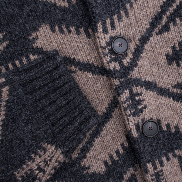 MIRROR LAKE LAMBSWOOL CARDIGAN - OXFORD MIX