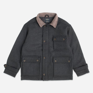 Pendleton - WINTER WOOL HUNTING JACKET - CHARCOAL -  - Main Front View