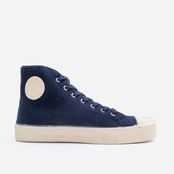 MILITARY WOOL HIGH - NAVY/ECRU