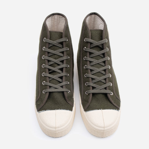 MILITARY WOOL HIGH - GREEN/ECRU