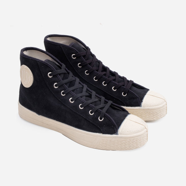 MILITARY SUEDE HIGH - BLACK/WHITE