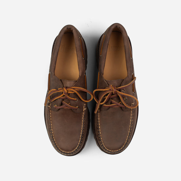 Arrow Moccasin Marblehead Boat Shoe - Pebble Brown