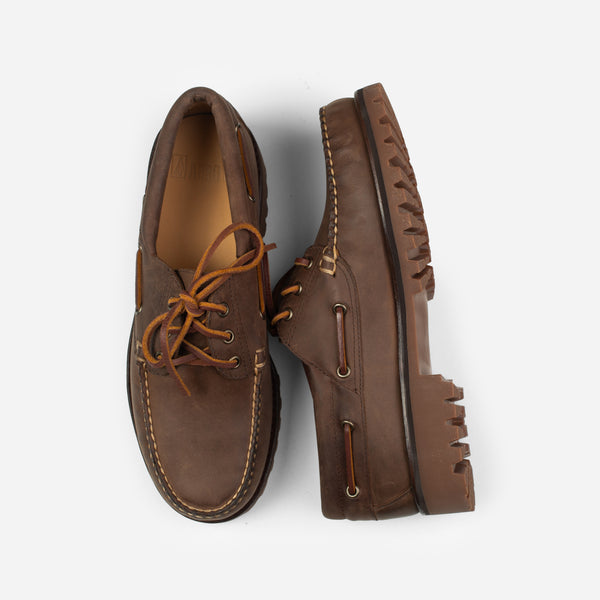 Arrow Moccasin Marblehead Boat Shoe - Pebble Brown