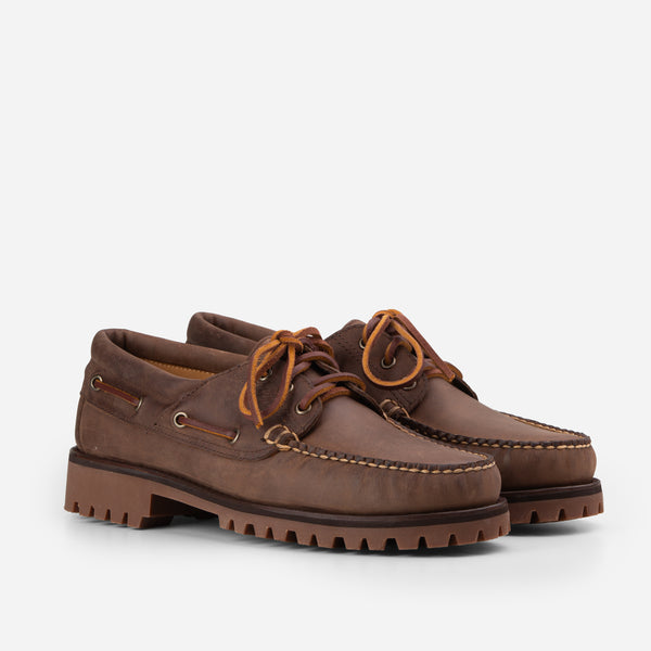 Arrow Moccasin Marblehead Boat Shoe - Pebble Brown