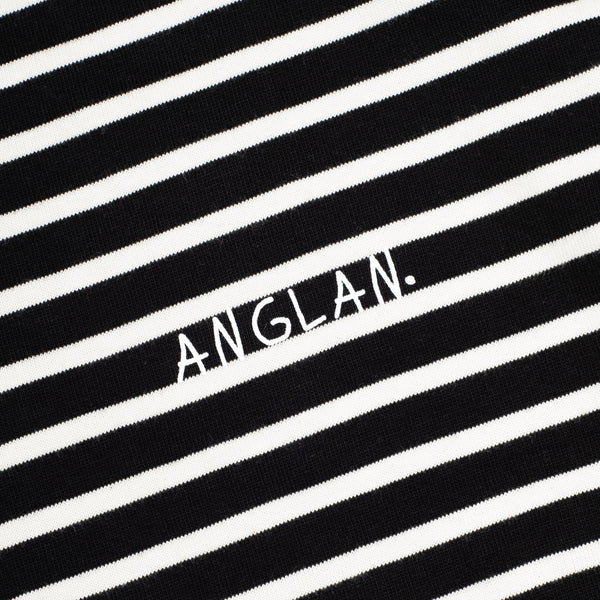 STRIPED LONG SLEEVE TEE - BLACK