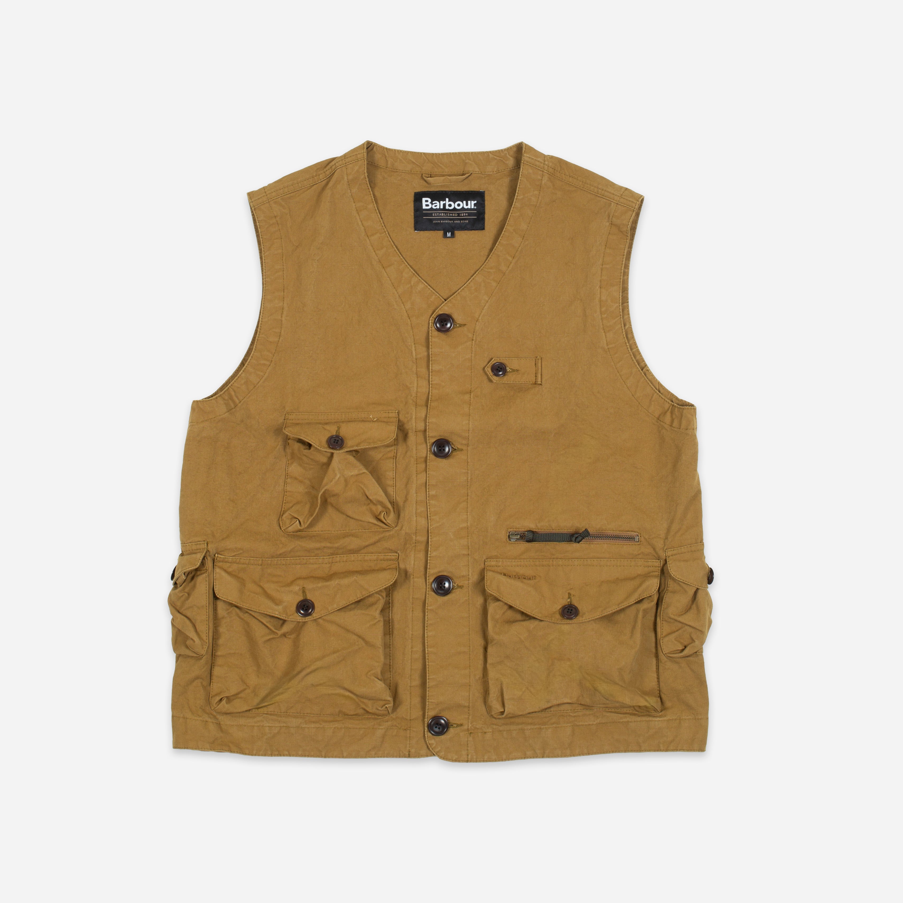 Barbour ENDURANCE UTILITY VEST - BROWN - The Great Divide