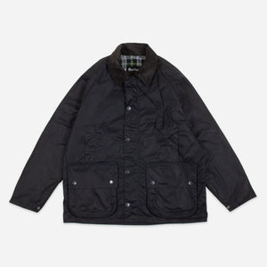 Barbour - BEAUMONT SPECTATOR WAX JACKET - NAVY -  - Main Front View