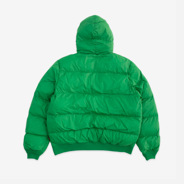 ALPINE HOODED DOWN JACKET - GREEN APPLE