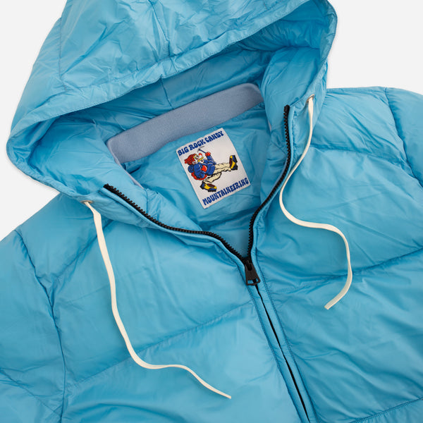 ALPINE HOODED DOWN JACKET - GLACIER FREEZE