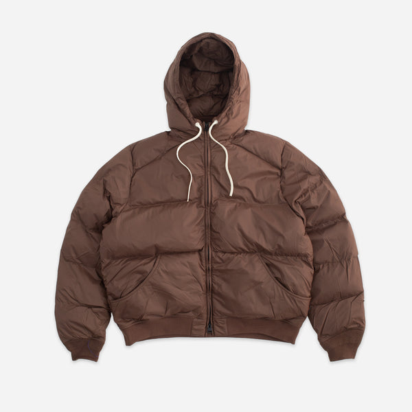 ALPINE HOODED DOWN JACKET - CAPPUCINO