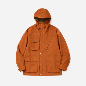 Battenwear - Battenwear Travel Shell Parka V.3 - Orange and Light Beige -  - Main Front View