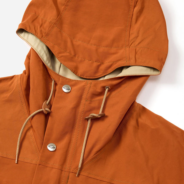 Battenwear Travel Shell Parka V.3 - Orange and Light Beige