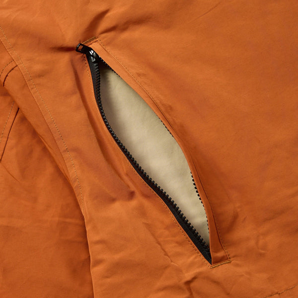 Battenwear Travel Shell Parka V.3 - Orange and Light Beige