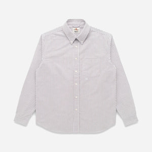 Knickerbocker - BEEFY OXFORD SHORT - BROWN STRIPE -  - Main Front View