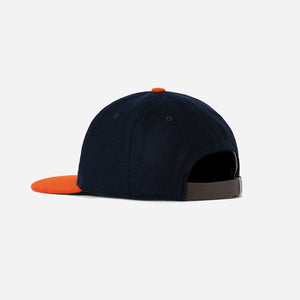 Ebbets Field Flannels - BROOKLYN BUSHWICKS 1949 CAP - NAVY/ORANGE -  - Alternative View 1