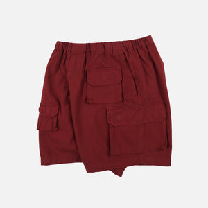 Frizmworks - CANVAS MULTI POCKET SHORTS - BURGUNDY RED -  - Alternative View 1