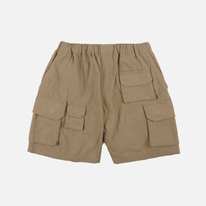 Frizmworks - CANVAS MULTI POCKET SHORTS - BEIGE -  - Main Front View