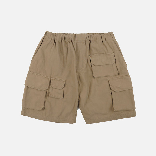 CANVAS MULTI POCKET SHORTS - BEIGE