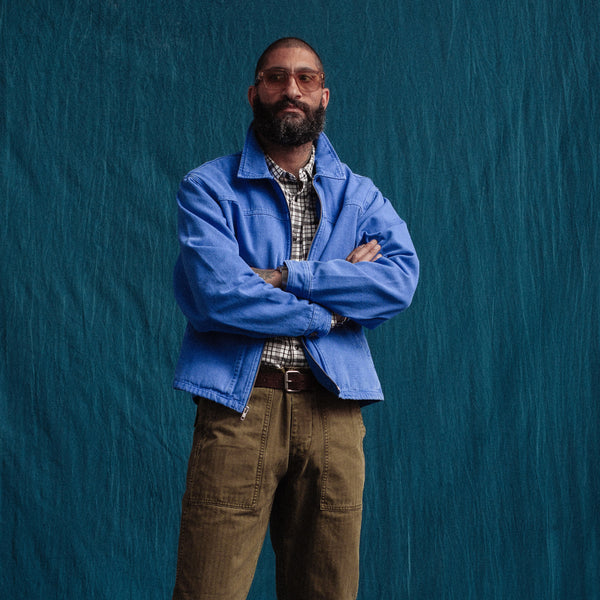 CROP JACKET - ROYAL BLUE