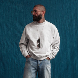 Dubbleware - CREW SWEATSHIRT - ASH HEATHER GREY -  - Alternative View 1