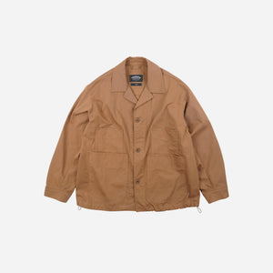 Frizmworks - Frizmworks Double Pocket Coverall Jacket - Brown -  - Main Front View