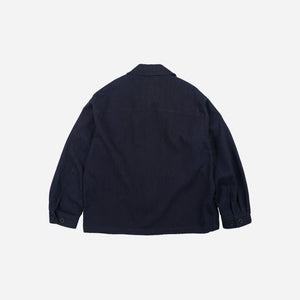 Frizmworks - Frizmworks Double Pocket Coverall Jacket - Sashiiko Indigo -  - Alternative View 1