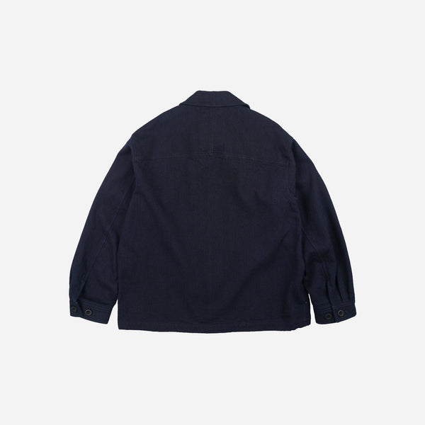 Frizmworks Double Pocket Coverall Jacket - Sashiiko Indigo