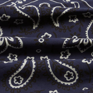 Drakes - CLASSIC PAISLEY BANDANA - NAVY -  - Alternative View 1