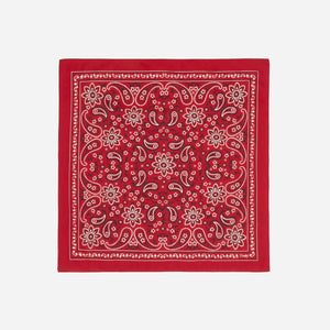 Drakes - CLASSIC PAISLEY BANDANA - RED -  - Main Front View