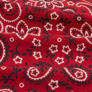 Drakes - CLASSIC PAISLEY BANDANA - RED -  - Alternative View 1