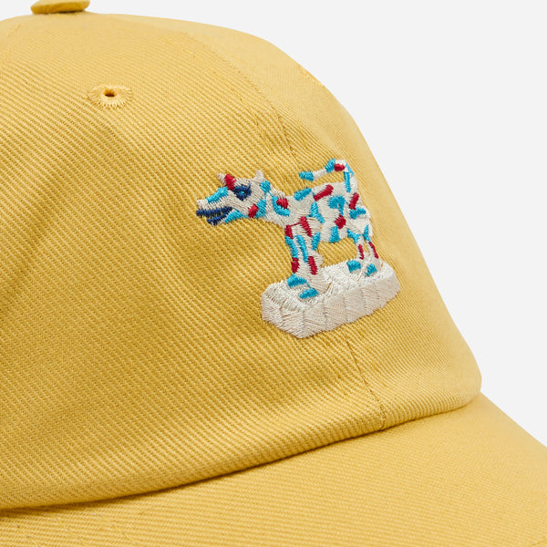 COW FIGUERINE TWILL CAP - MUSTARD