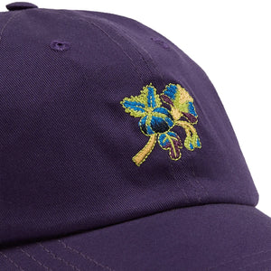 Drakes - PSYCHA FLOWER TWILL CAP - PURPLE -  - Alternative View 1