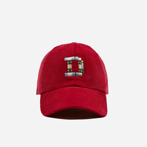 Drakes - Drake's D 1977 Cord Baseball Cap - Red -  - Main Front View