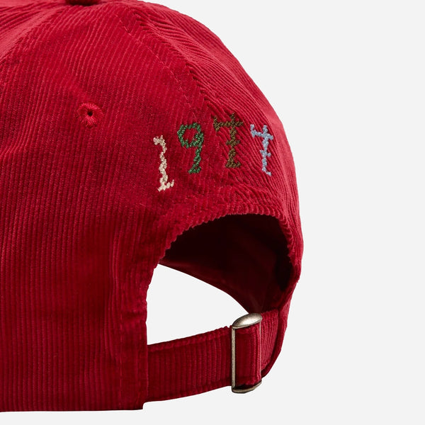 Drake's D 1977 Cord Baseball Cap - Red