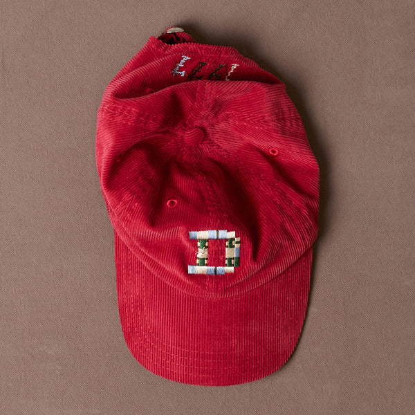 Drake's D 1977 Cord Baseball Cap - Red
