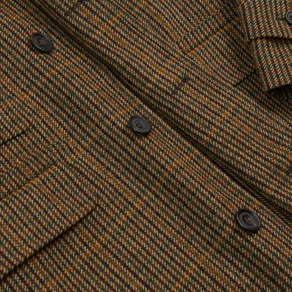 LOVAT TWEED RAGLAN OVERCOAT - BROWN